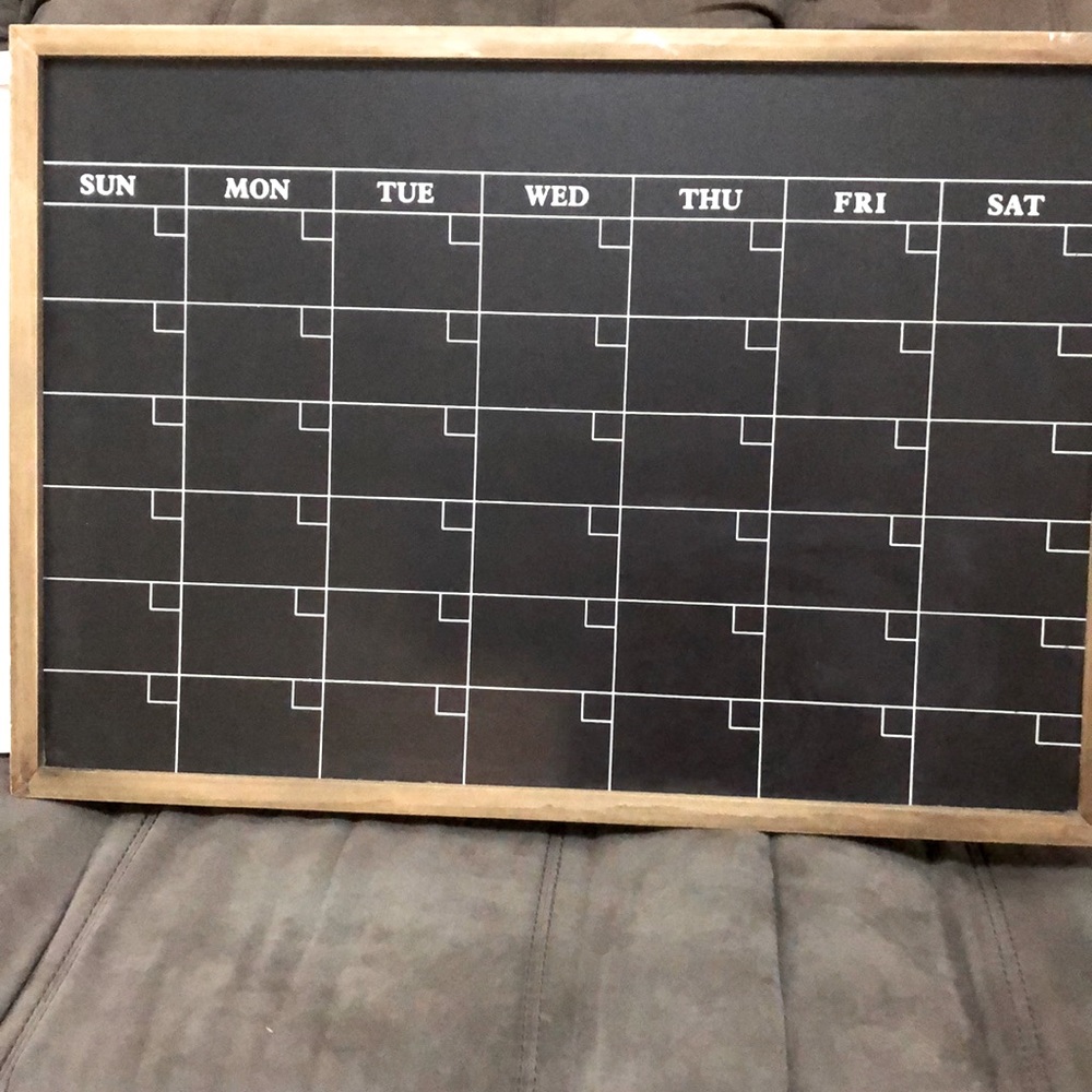 Chalk marker calendar board